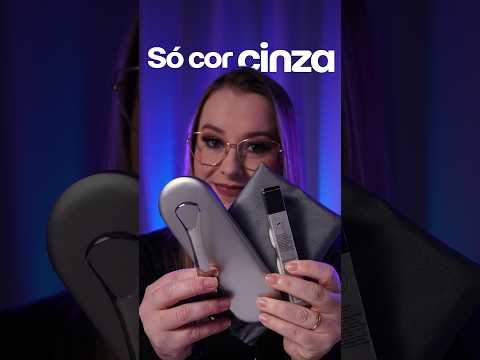 ASMR somente com GATILHOS na cor CINZA | Qual desses você mais gostou? | #asmr #asmrvideo #relax
