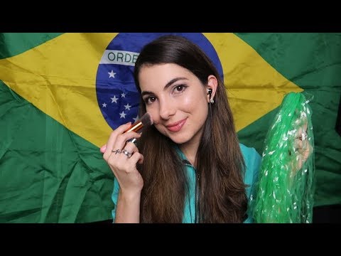 ASMR COPA: ME MAQUIANDO | VÍDEO PARA VOCÊ RELAXAR E DAR SONO