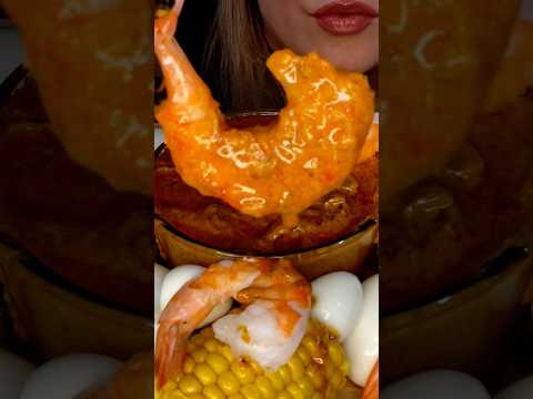 Creamy seafood boil #asmr #seafood #food #shorts