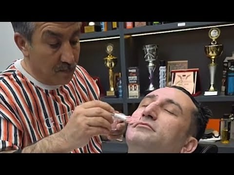 YOUR ASMR SLEEP FRIEND MUNUR ONKAN .HAIR AND BEARD TRIMMING, BACK AND SEAT MASSAGE AND SKIN CARE