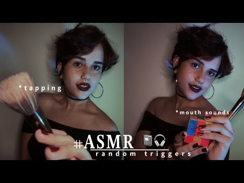 ASMR | OBJETOS ALEATÓRIOS 🎧- (tapping, mouth sounds e voz suave)