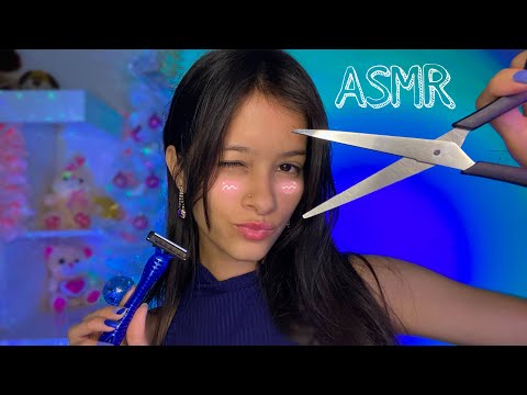 ASMR| SUA NAMORADA FAZENDO A SUA BARBA 💈💖