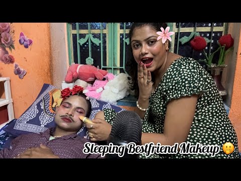ASMR | Cute Makeup On My Sleeping Bestfriend | 🫢❤️