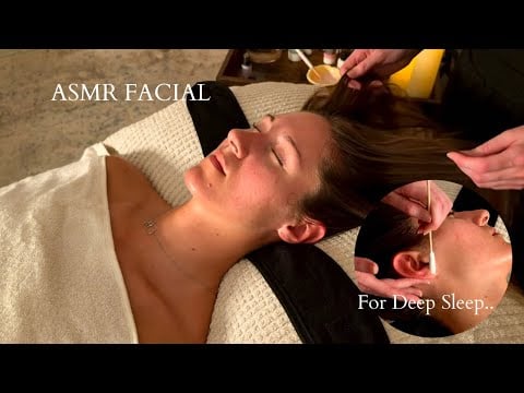 Slow, Sleepy Session for Deep Rest ~ A Relaxing ASMR Facial with Brow & Ear Attention to Ease Stress