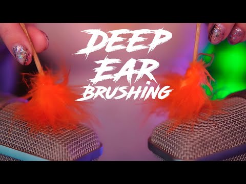 ASMR Feathers 💎Deep Ear Brushing