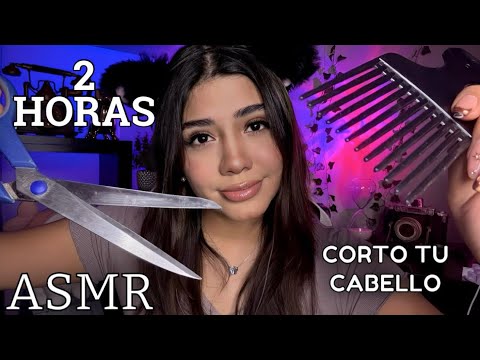 ASMR ESPAÑOL / 2 HORAS  DE CORTE DE CABELLO CAÓTICO e INTENSO (peluquería virtual) / SPA CAPILAR