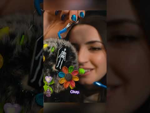 ASMR - Pulling pins and earrings out of your fluffy ears #shorts