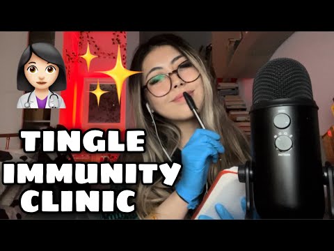 ASMR TINGLE IMMUNITY CLINIC👩🏻‍⚕️✨ (guaranteed tingles) *spit painting, invisible slime trigger*