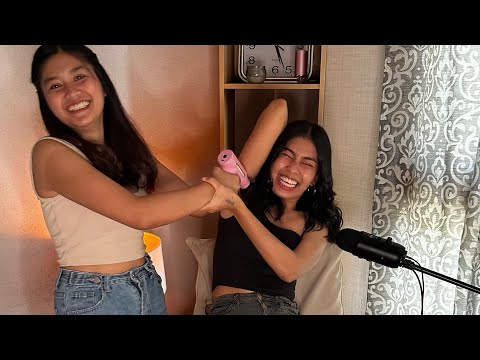 WOW, Realtime Full Body ASMR Tickles Live Streaming with ASIAN BABE ASMR😍🥳