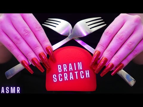 Asmr Deep Mic Scratching - Brain Scratching | Asmr No Talking for Sleep with Long Nails - 4K