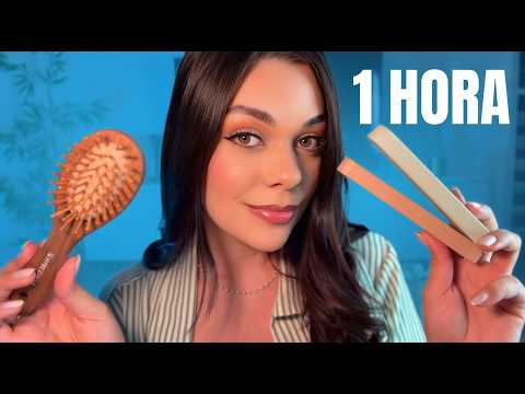 ASMR: Mexendo No Seu Cabelo Até Você Dormir (escova, chapinha e secador) 😴