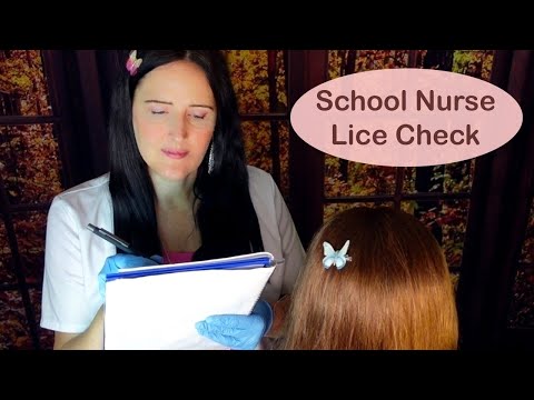 ASMR School Nurse ~ Lice Check & Treatment (Whispered)