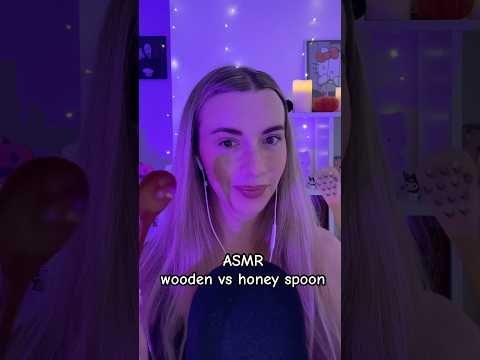 ASMR which is your favourite spoon? 🥄🍯    #asmrtingles #asmrmouthsounds