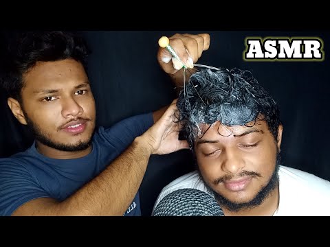 ASMR Facial Massage & Hair Wash