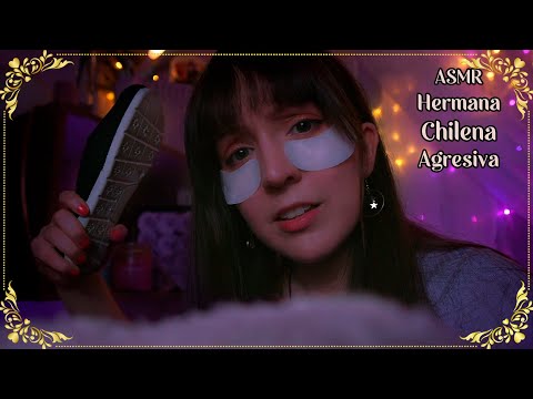 ⭐ASMR Tu Hermana CHILENA te Hace Dormir AGRESIVAMENTE [Sub] Asmr en tu Camita