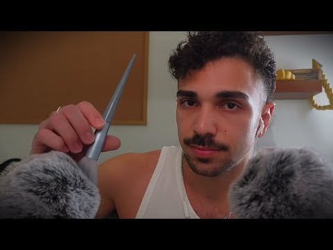 Male ASMR Whispers, Affimations, Mic Brushing