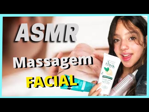 ASMR MASSAGEANDO SEU ROSTO - Binaural - Português - Luiza Aro ASMR