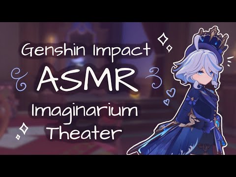 imaginarium theater lunar mode + echoes ⋆˙⟡ genshin asmr ⟡˙⋆ binaural whispers, rain sounds
