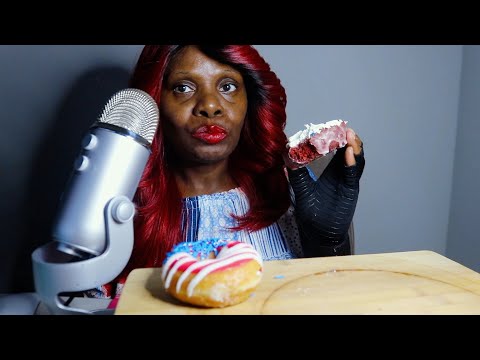 Krispy Kreme July Donuts ASMR Eating Sounds
