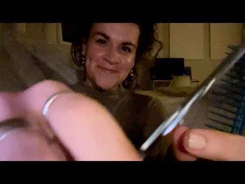 Old School ASMR: Lofi Hair Clipping + Hair Cut (Braiding and Parting Your Hair)