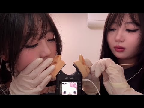 Twin Ear Cleaning ASMR 👂✨ Deep Eardrum Tingling & Relaxation | KunKun ASMR