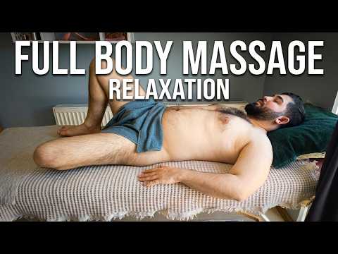 ASMR FULL BODY RELAXTION MASSAGE-CHEST,LEG,FOOT,ARM,BACK,ABDOMEN,BELLY