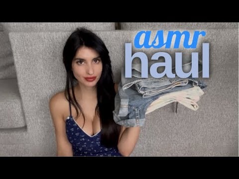 asmr try-on haul🌼💕end of spring (whispered)