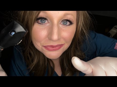 ASMR Eye Exam | Pen Light | Gloves | Whispering