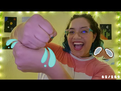 ASMR COCONUT RAIN com SONS DE ÁGUA 🥥🌧️💦