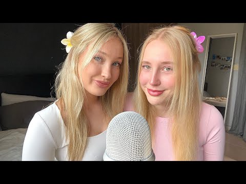 My Sister tries ASMR for the first time 💜