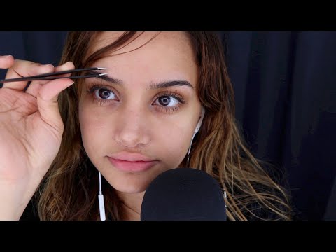 ASMR Eyebrow Tweezing