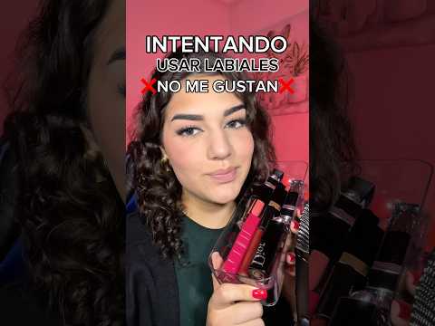 Intentado usar 💄LABIALES💄 que no me gustan #asmr #lipcombo#lipstick