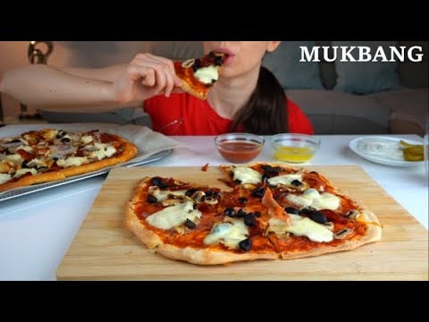 ASMR | Pizza Mukbang | EATING SOUNDS | No Talking | Lady M. ASMR
