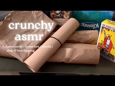 asmr paper crinkles for the best tingles and crunching | 40 mins. of satisfying sounds & squishing