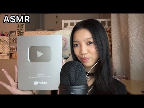 ASMR| Silver Play Button Unboxin