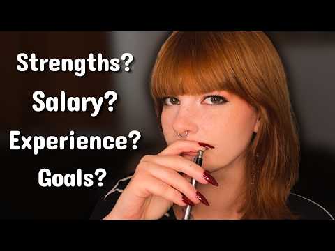ASMR Job Interview (lowkey rude)
