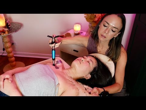 ASMR Upper Body Sensory Massage |Ayurvedic Touch, Back, Hands on Skin Sounds,Deep Relaxation Tingles