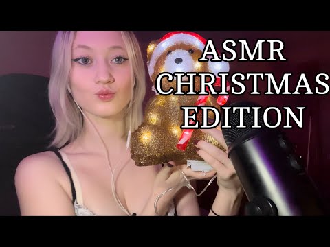 ASMR (GERMAN) Christmas Edition| Body tracing, Close-Up Whispering