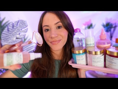 ASMR Spring Spa & Skincare During A Thunderstorm ⛈️ (layered sounds, personal attention)