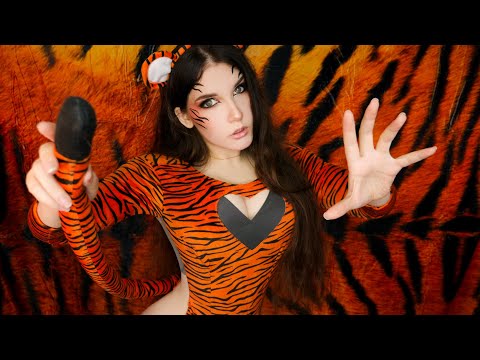 АСМР 🐯🧡 ТИГРИНЫЕ ТРИГГЕРЫ для 50%  МУРАШЕК 🐅  ASMR TIGER TRIGGERS