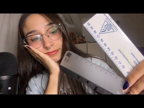 ASMR MIDO TU CARA (visual, susurros, mouth sounds)