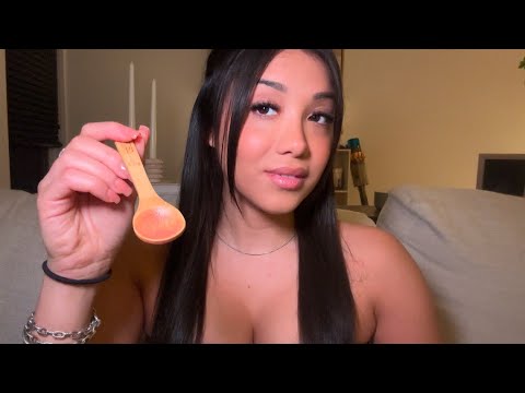 ASMR| Eating Your Face with a Wooden Spoon 😋 (Intense Mouth Sounds)
