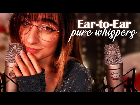 ASMR | Ear-to-Ear Pure Whispers to Sleep💖 "Shh, it's okay", "I love you" & Comforting Affirmations