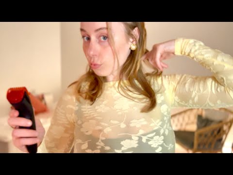 ASMR barbershop roleplay closeup