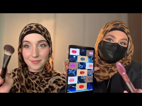 ASMR Doing Your Cheetah Makeup With Sister @asmrniqarbie  🐆