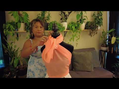 Fashion Hack: 9 Ways To Style Your  Scarf | ASMR | Summer Styling - Adjustment - Finishing Touches 