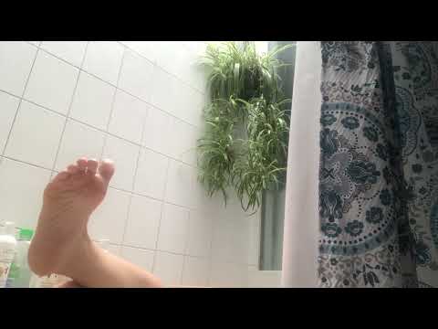 ASMR FEET SHAMPOO bath chit chat (Easter story) :)