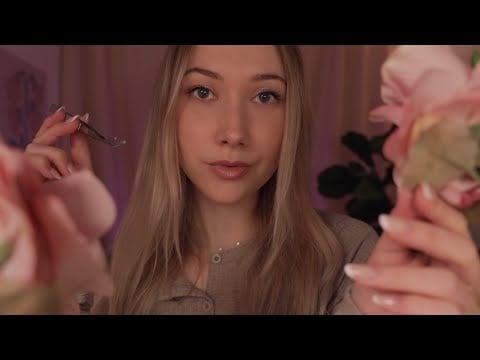 ASMR Plant Care Around You | Adjusting Your Leaves & Fixing Petals, Crunchy Sounds 🌱