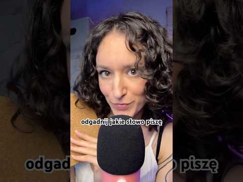 Odgadnij jakie słowo piszę (guess the word) 🤔 ASMR po polsku