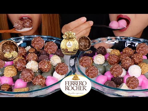 ASMR FERRERO ROCHER CEREAL with rainbow rice cakes *new grand assortment flavors* 먹방